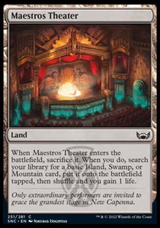 (251) Magic The Gathering Streets of New Capenna Single: Maestros Theater Holo Common