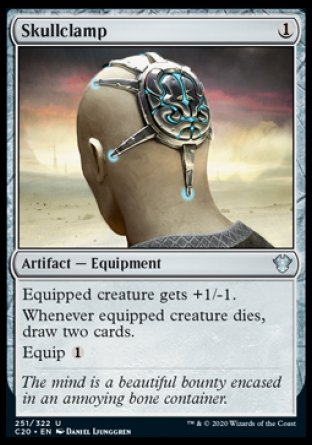 (251/322) Magic The Gathering Commander: Ikoria Single: Skullclamp Uncommon