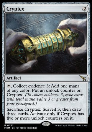 (251) Magic The Gathering Murders at Karlov Manor Single: Cryptex Holo Rare