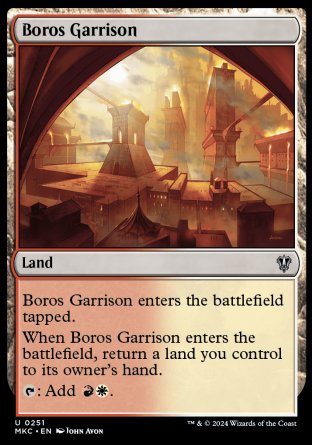 (251) Magic The Gathering Commander: Murders at Karlov Manor Single: Boros Garrison Uncommon
