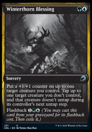 (251) Magic The Gathering Innistrad: Double Feature Single: Winterthorn Blessing Uncommon