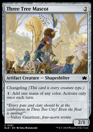 (251) Magic The Gathering Bloomburrow Single: Three Tree Mascot  Common