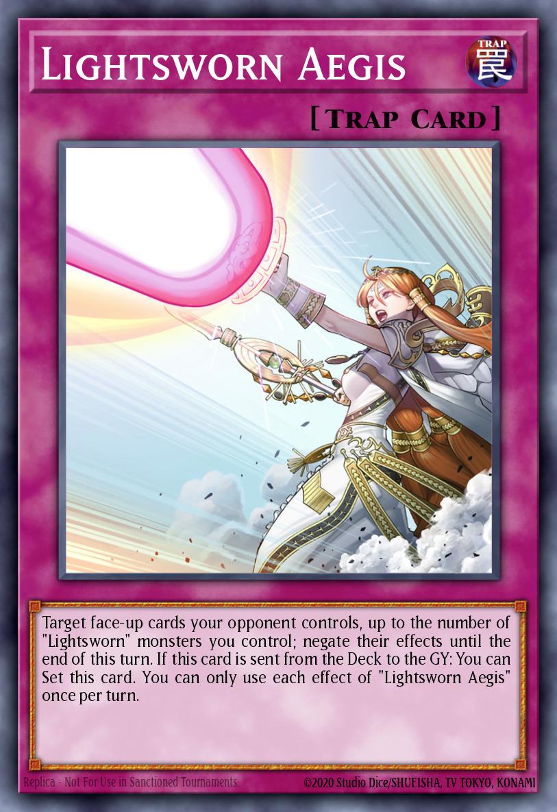 (077) YuGiOh TCG LEDE: Legacy of Destruction Single: Lightsworn Aegis Common