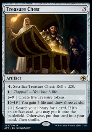 (252) Magic The Gathering Adventures in the Forgotten Realms Single: Treasure Chest Holo Rare