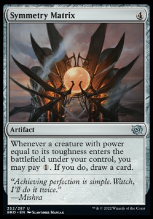 (252) Magic The Gathering The Brothers' War Single: Symmetry Matrix Uncommon
