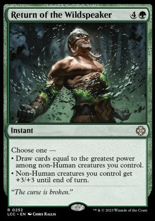 (252) Magic The Gathering Commander: The Lost Caverns of Ixalan Single: Return of the Wildspeaker Rare