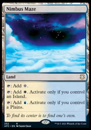 (252) Magic The Gathering Commander: Adventures in the Forgotten Realms Single: Nimbus Maze Rare