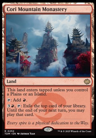 (252) Magic The Gathering Tarkir: Dragonstorm: Promos Single: Cori Mountain Monastery (V.2) Holo Rare