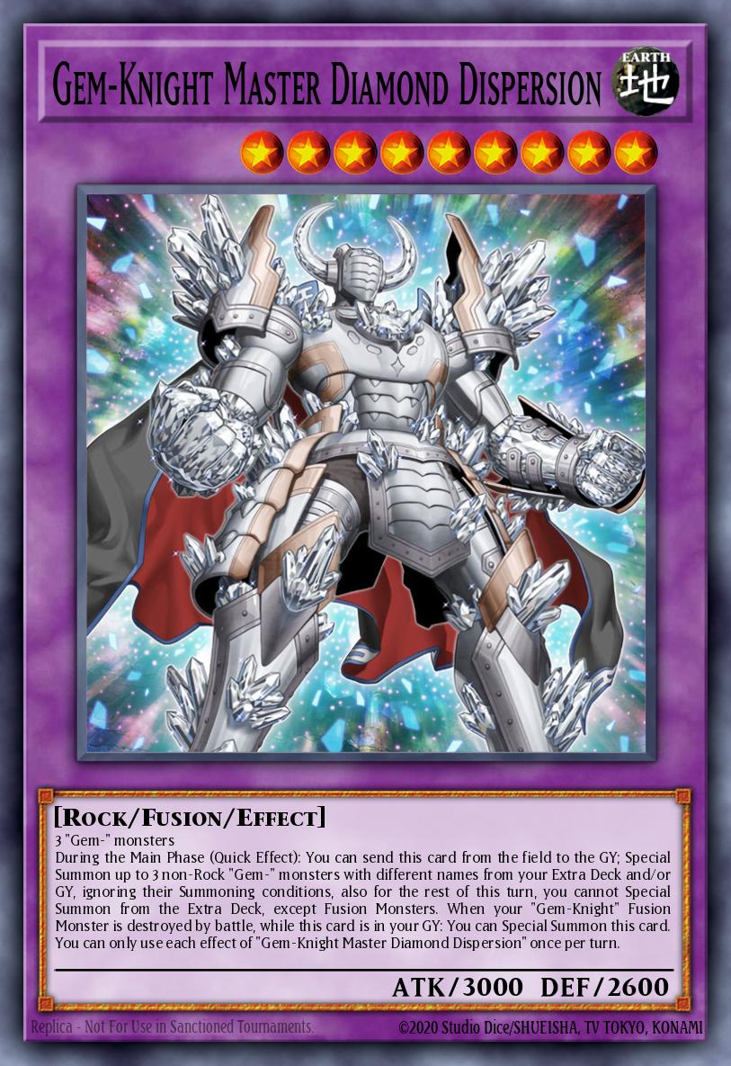 (020) YuGiOh TCG BLMM: Battles of Legend: Monster Mayhem Single: Gem-Knight Master Diamond Dispersion Secret Rare