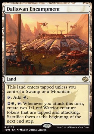 (253) Magic The Gathering Tarkir: Dragonstorm: Promos Single: Dalkovan Encampment (V.1) Rare