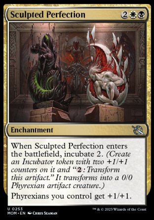 (253) Magic The Gathering March of the Machine Single: Sculpted Perfection Holo Uncommon