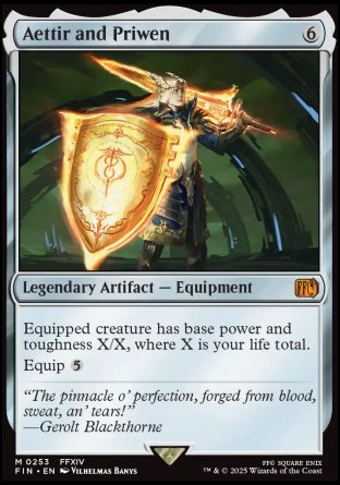 (253) Magic The Gathering Magic: The Gathering - FINAL FANTASY: Promos Single: Aettir and Priwen Holo Mythic