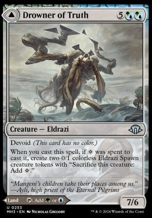 (253) Magic The Gathering Modern Horizons 3 Single: Drowner of Truth // Drowned Jungle Holo Uncommon