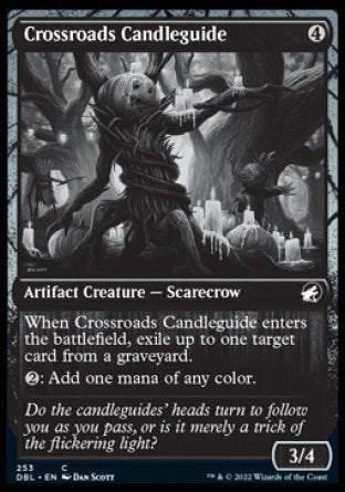 (253) Magic The Gathering Innistrad: Double Feature Single: Crossroads Candleguide Holo Common