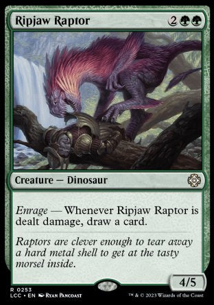 (253) Magic The Gathering Commander: The Lost Caverns of Ixalan Single: Ripjaw Raptor Rare
