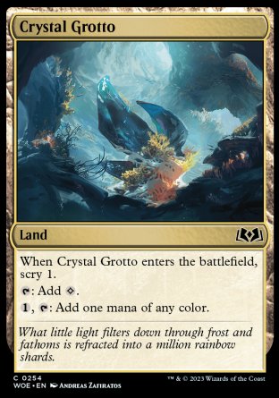 (254) Magic The Gathering Wilds of Eldraine Single: Crystal Grotto Holo Common
