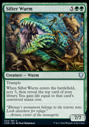 (254/361) Magic The Gathering Commander Legends Single: Sifter Wurm Uncommon