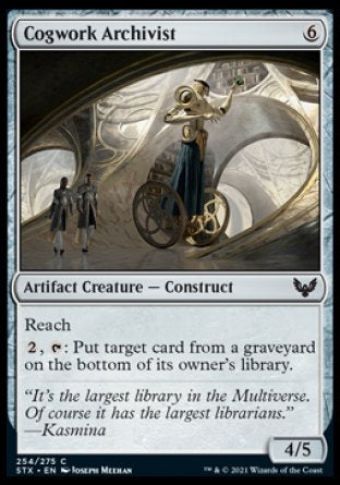 (254) Magic The Gathering Strixhaven: School of Mages Single: Cogwork Archivist Common