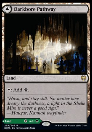 (254) Magic The Gathering Kaldheim: Promos Single: Darkbore Pathway // Slitherbore Pathway Holo Rare