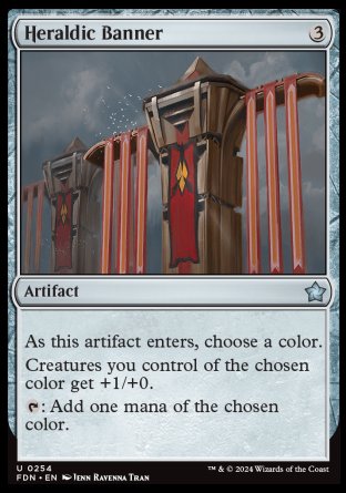 (254) Magic The Gathering Magic: The Gathering Foundations Single: Heraldic Banner Uncommon