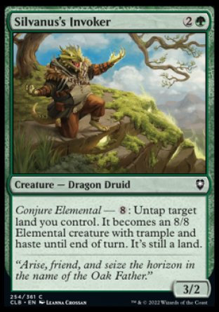 (254) Magic The Gathering Commander Legends: Battle for Baldur's Gate Single: Silvanus's Invoker Holo Common