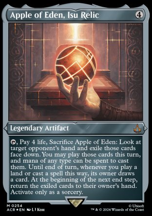 (254) Magic The Gathering Universes Beyond: Assassin's Creed: Extras Single: Apple of Eden, Isu Relic (V.2) Holo Mythic