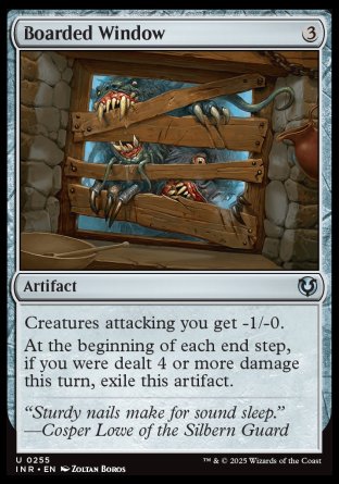 (255) Magic The Gathering Innistrad Remastered Single: Boarded Window Holo Uncommon