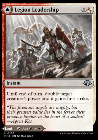 (255) Magic The Gathering Modern Horizons 3 Single: Legion Leadership // Legion Stronghold Holo Uncommon