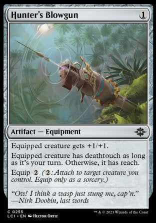 (255) Magic The Gathering The Lost Caverns of Ixalan Single: Hunter's Blowgun Holo Common