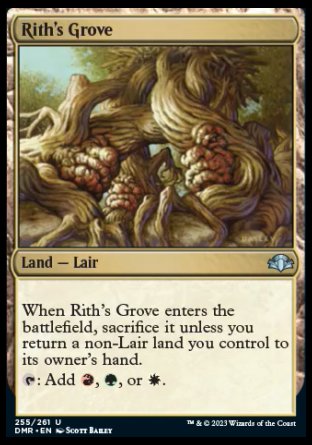 (255) Magic The Gathering Dominaria Remastered Single: Rith's Grove Holo Uncommon
