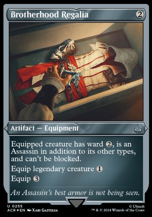 (255) Magic The Gathering Universes Beyond: Assassin's Creed: Extras Single: Brotherhood Regalia Uncommon