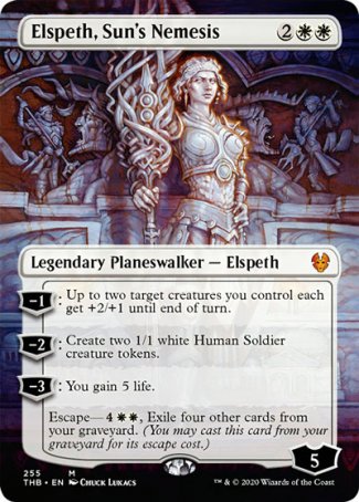 (255) Magic The Gathering Theros Beyond Death: Extras Single: Elspeth, Sun's Nemesis Holo Mythic