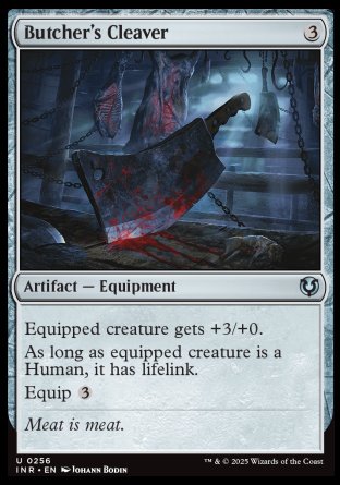 (256) Magic The Gathering Innistrad Remastered Single: Butcher's Cleaver Holo Uncommon