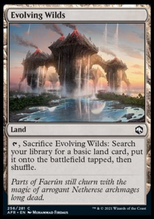 (256) Magic The Gathering Adventures in the Forgotten Realms Single: Evolving Wilds Holo Common