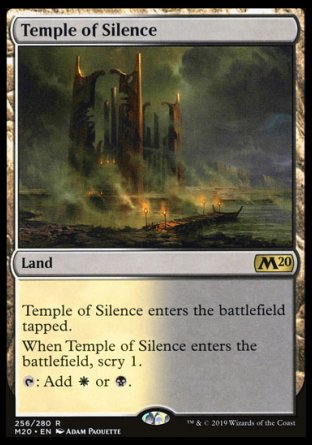 (256/280) Magic The Gathering Core 2020 Single: Temple of Silence Holo Rare