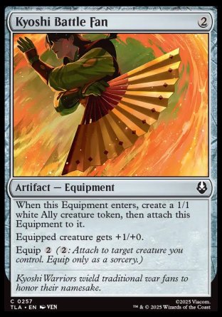(257) Magic The Gathering Magic: The Gathering | Avatar: The Last Airbender Single: Kyoshi Battle Fan Holo Common