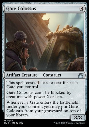 (257) Magic The Gathering Ravnica Remastered Single: Gate Colossus Holo Uncommon