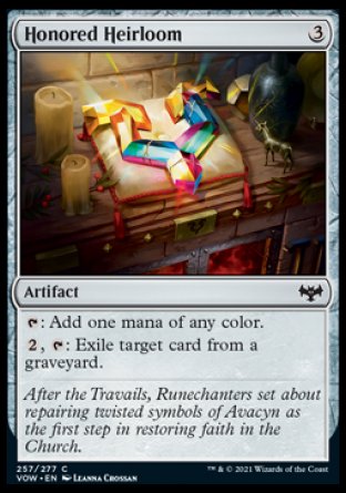 (257) Magic The Gathering Innistrad: Crimson Vow Single: Honored Heirloom Holo Common