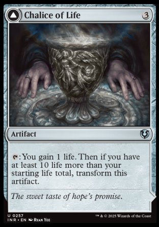 (257) Magic The Gathering Innistrad Remastered Single: Chalice of Life / Chalice of Death Holo Uncommon