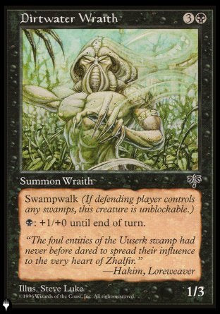 (117) Magic The Gathering The List Single: Dirtwater Wraith Common