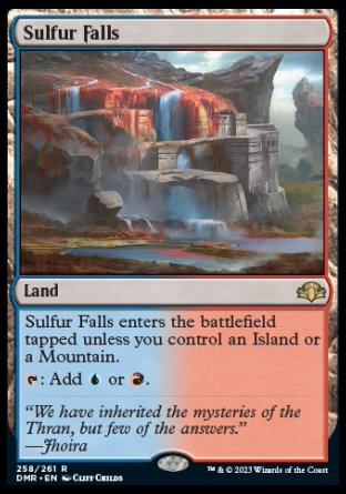 (258) Magic The Gathering Dominaria Remastered Single: Sulfur Falls Holo Rare