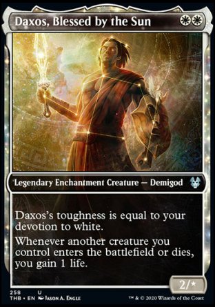 (258) Magic The Gathering Theros Beyond Death: Extras Single: Daxos, Blessed by the Sun Uncommon