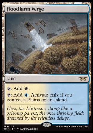 (259) Magic The Gathering Duskmourn: House of Horror Single: Floodfarm Verge Rare