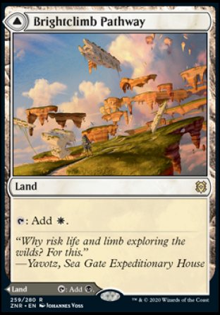 (259) Magic The Gathering Zendikar Rising: Promos Single: Brightclimb Pathway // Grimclimb Pathway Holo Rare