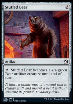 (259) Magic The Gathering Innistrad: Midnight Hunt Single: Stuffed Bear Holo Common