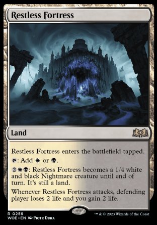 (259) Magic The Gathering Wilds of Eldraine Single: Restless Fortress Rare