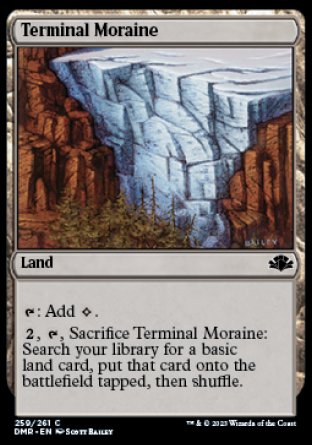 (259) Magic The Gathering Dominaria Remastered Single: Terminal Moraine Holo Common