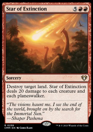 (259) Magic The Gathering Commander Masters Single: Star of Extinction Holo Rare