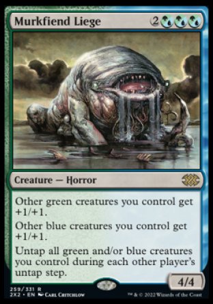 (259) Magic The Gathering Double Masters 2022 Single: Murkfiend Liege Rare