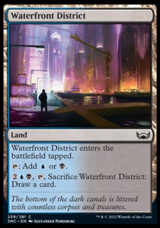 (259) Magic The Gathering Streets of New Capenna Single: Waterfront District Holo Common
